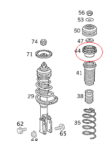 Vito W638 Amortisör Üst Takoz Bilyası-Amortisör Rulmanı (1996-2003)