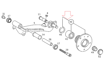 Vaneo W414 Arka Teker Bilyası/Teker Rulmanı Sol/Sağ