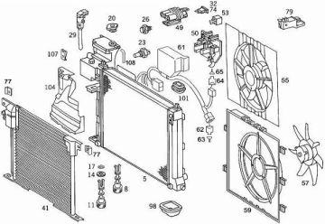 Vito W638 Klima Fan Davlumbazı