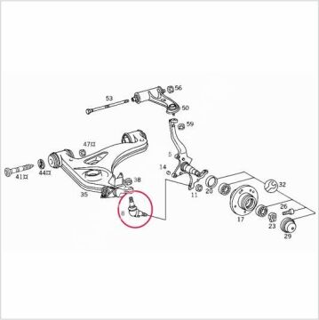 Mercedes E Class W210/W202/W208/W170 Ön Alt Rotil/SAĞ/SOL