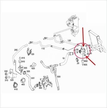 Mercedes W211 270 Cdı 642 Motor Kalorifer Musluğu