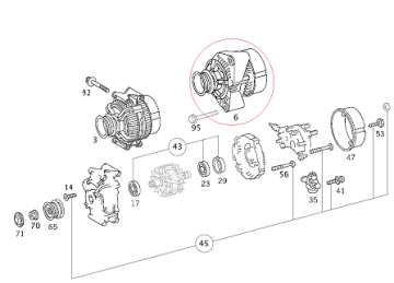 Vito W638 Şarz Dinamosu/ALTERNATOR