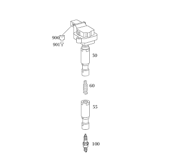 Mercedes W203/W204/W211/W212 271/271Cgı Motor Kompresör Ateşleme Bobin