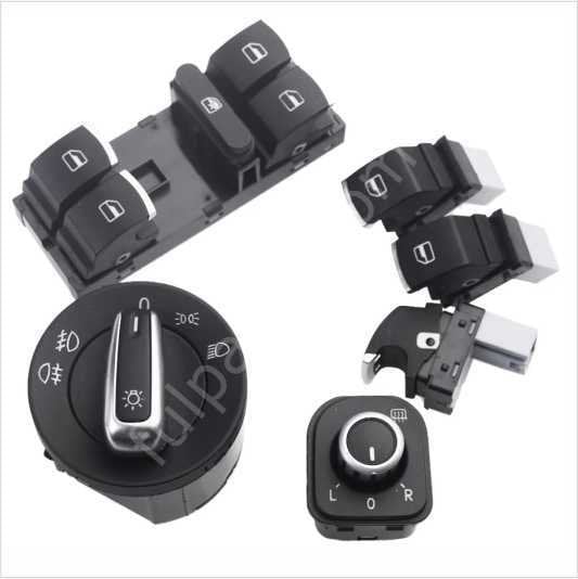 Golf 5/Jetta/Passat Cam Açma/Far Açma Seti Kromlu