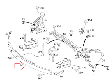 Mercedes W204 Ön Tampon Demiri