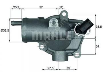 Vito W638/W639/Sprinter W904 Euro 3/Euro 4  611/646 Motor Termostat Komple