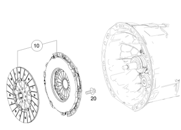 Sprinter W907/W910/W447 651 Motor Baskı Balta/Debriyaj Seti