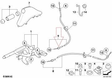 Mini Cooper R50/R52/R53 El Fren Teli SAĞ