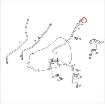 Mercedes W210 Kompresör Şanzuman Yağ Çubuğu/Otomatik Şanzuman Yağ Çubuk Kilidi/Emniyet Pimi