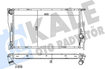 Bmw E82/E87/E90/E92/E93 N47N 3.20Xd/N47 Motor Su Radyatörü Otomatik