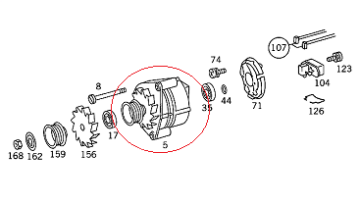 Mercedes W201 190 Şarj Dinamosu/Alternatör