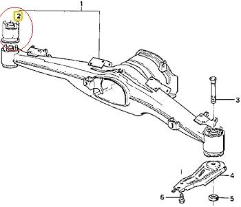 Bmw E34/E32 Arka Travers Takozu/Arka Dış
