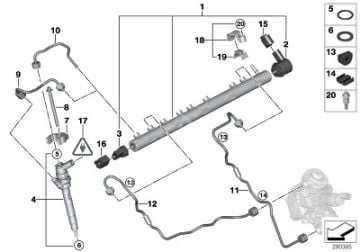 Bmw E81/E82/E87/E88/F07/F10/F11/F01/X1 E84/X5 E70 LCİ/X6 E71 N57N/N57S Motor Enjektör