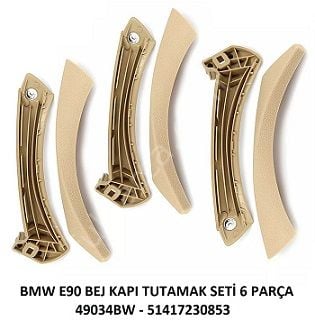 Bmw E90 Kapı Tutamak Seti/Kapı Kolu Bej