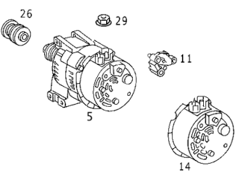 Vaneo W414/W168/W245 Şarj Dinamosu/Alternatör