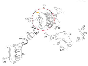 Vito W639 646 Motor Turbo/Eksoz Turboşarj