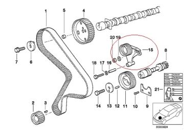 Bmw E34/E30 M21 Motor Dizel Triger Bilyası/V Kayış Rulmanı