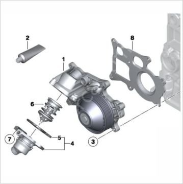 Bmw 5 Seri F10 N47 Motor Devirdaim/Su Pompası