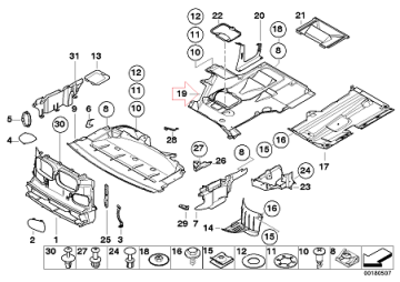 Bmw E39 Otomatik Şanzuman Muhafazası/Şanzuman Alt Pilastiği/Alt Koruma
