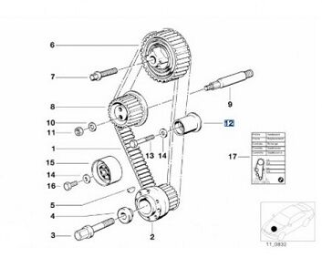 Bmw E34/E36/E30/M40 Motor Triger Bilyası Şabkalı Tip Küçük