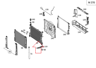 Mercedes W176/W117/W156/W246 Su Radyatörü/Otomatik