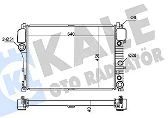 Mercedes S Class W221 642 Motor Su Radyatörü