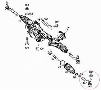 Vito W447 651 Motor Rot Başı SOL