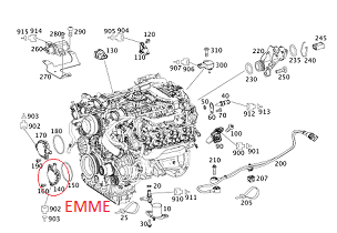 Mercedes W221 278 Motor Eksantrik Mili Ayarlayıcısı/Elekro Mıknatıs/Eksantrik Mıknatıs Vanus EMME