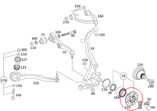 Mercedes W212/W221 4Matik Ön Porya Bilyasız