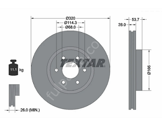 Mercedes X Seri W470 Kamyonet Ön Disk/Fren Aynası
