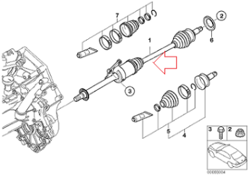 Mini Cooper One R50 Ön Aks Komple SAĞ