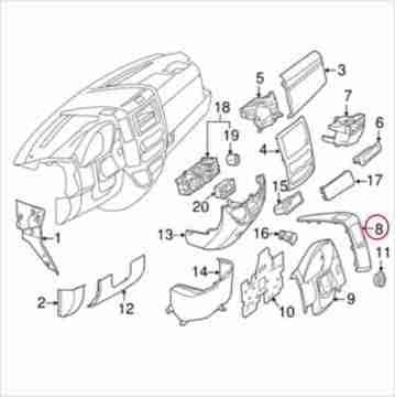 Sprinter W906 Ön Göğüs Hava Izgara Kaplaması SAĞ