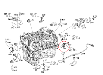 Mercedes W221 278 Motor Krank Mili Konum Sensörü/Pozisyon Sensörü