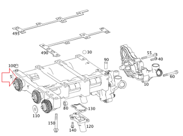 Mercedes W209 271 Motor Yağ Pompası