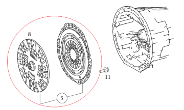 Sprinter W906/Vito W639 651 Motor Debriyaj Seti/Baskı Balata Rulmanlı