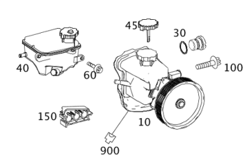 Mercedes W204/W2011 271 Motor Direksiyon Pompası