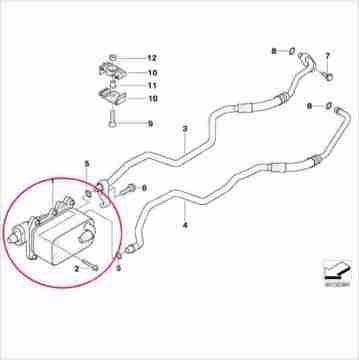 Bmw E60/65/83 320/520/730d  M47N/N47 Motor Şanzuman Yağ Radyatörü-Yağ Soğutucu Kütüğü