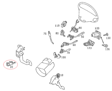 Mercedes W202/W70/W208/ML163/W210/W220/Sprinter W901/W902/W903 Fren Pedal Müşürü/Geri Vites Müşürü/Fren Şalteri