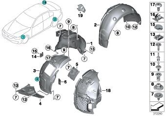 Bmw 4 Seri F36 Grand Coupe Ön Kürek Bakaliti SOL