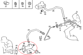 Sprinter W901/W902/W903/W904/LT35 601/602 Motor Debriyaj Merkezi Alt