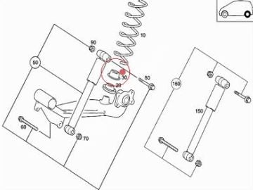 Mercedes W168 Arka Helezon Get Lastiği