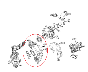 Mercedes W205/Vito W447 622 Motor EGR Soğutucusu/Isı Değiştirici