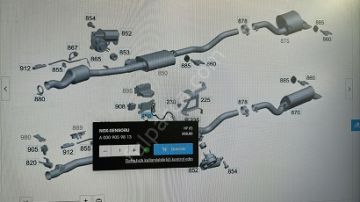 Mercedes W447 654 Motor NOX Sensörü