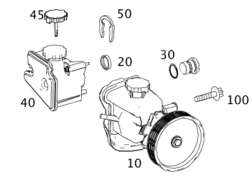 Mercedes W211/W204 646 Motor  Direksiyon Pompası