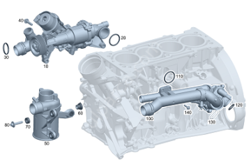 Mercedes W202/W204 C Seri 274 Motor Termostat