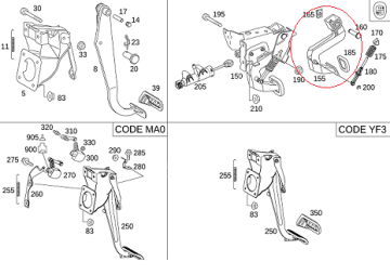 Vito W639/Viano Debriyaj Pedalı