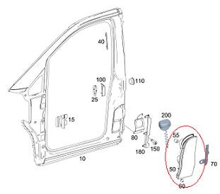 Vito W447 Yakıt Depo Kapağı