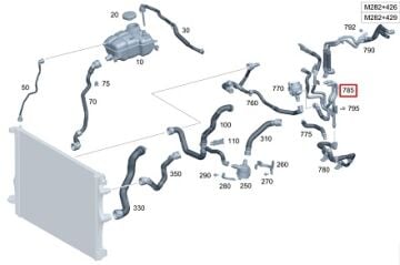 Mercedes W177 A200 282 Motor Soğutma Suyu Hortumu