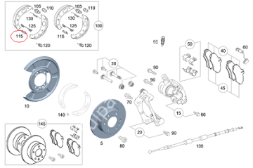 Vito W638/W639/W124/W201/W140/W210/W203/W906/W907 El Fren Meknızması/El Fren Tamir Takımı/Fren Cırcırı(Kopya)