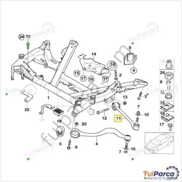Bmw E39 Ön Salıncak Alt Sol